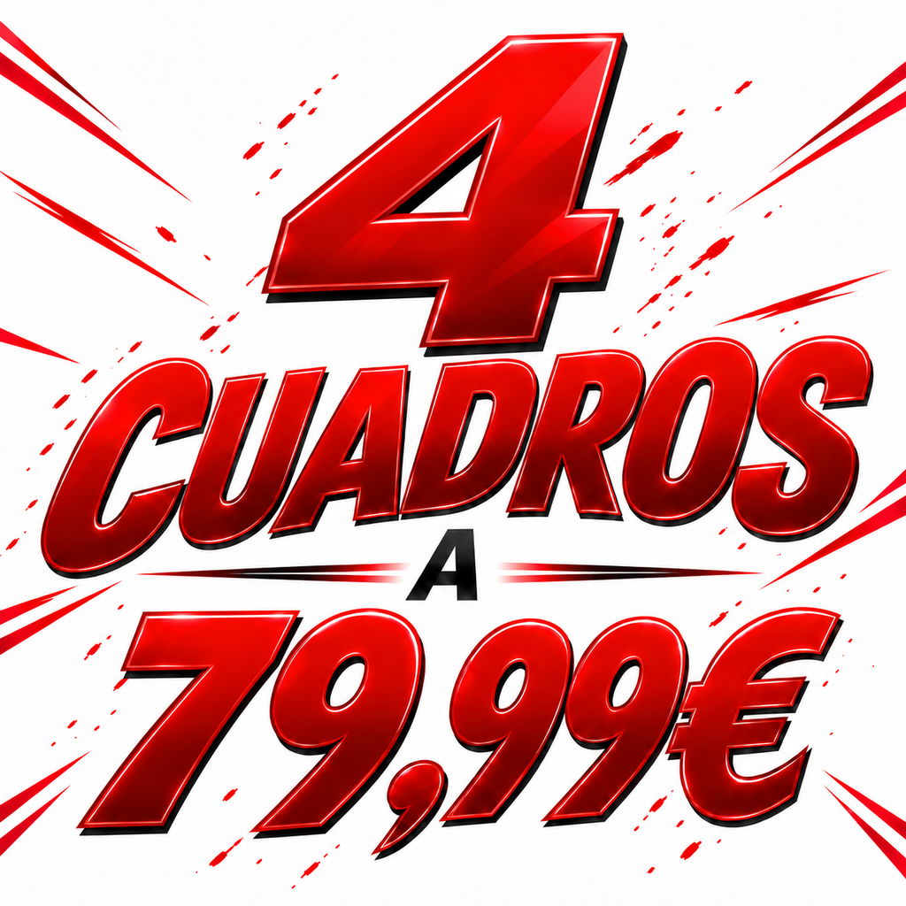 PACK 4 CUADROS TAMAÑO A3