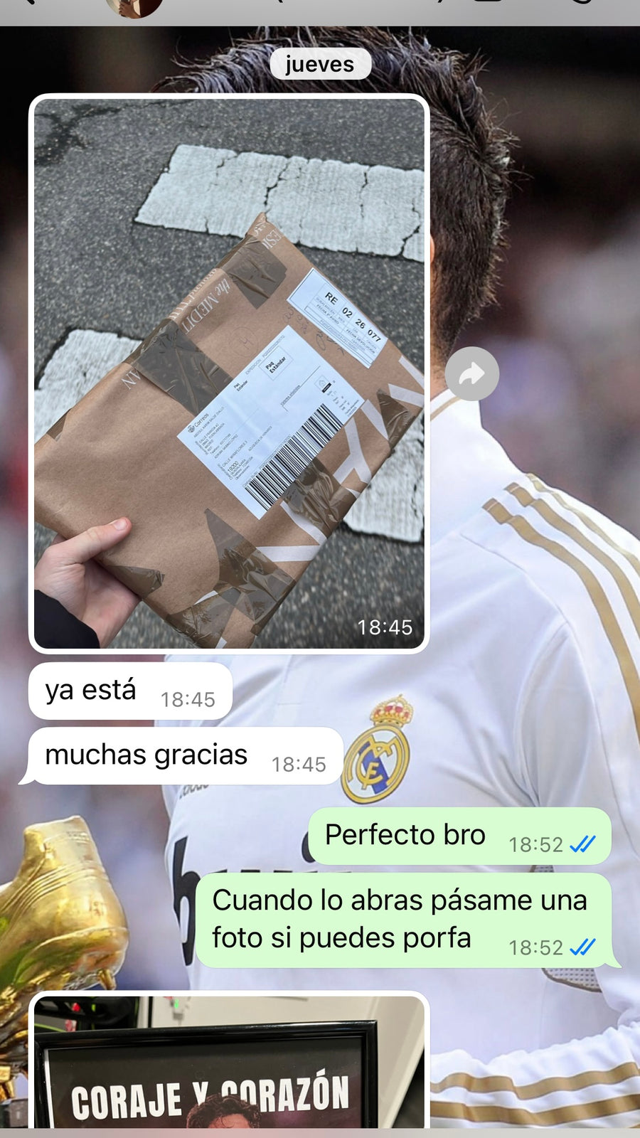 Captura de cliente satisfecho