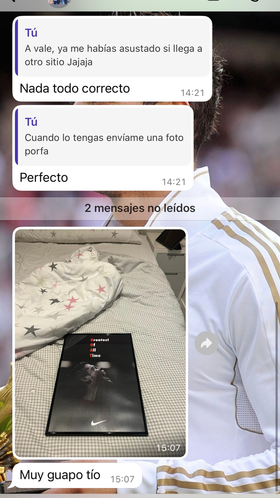Captura de cliente satisfecho