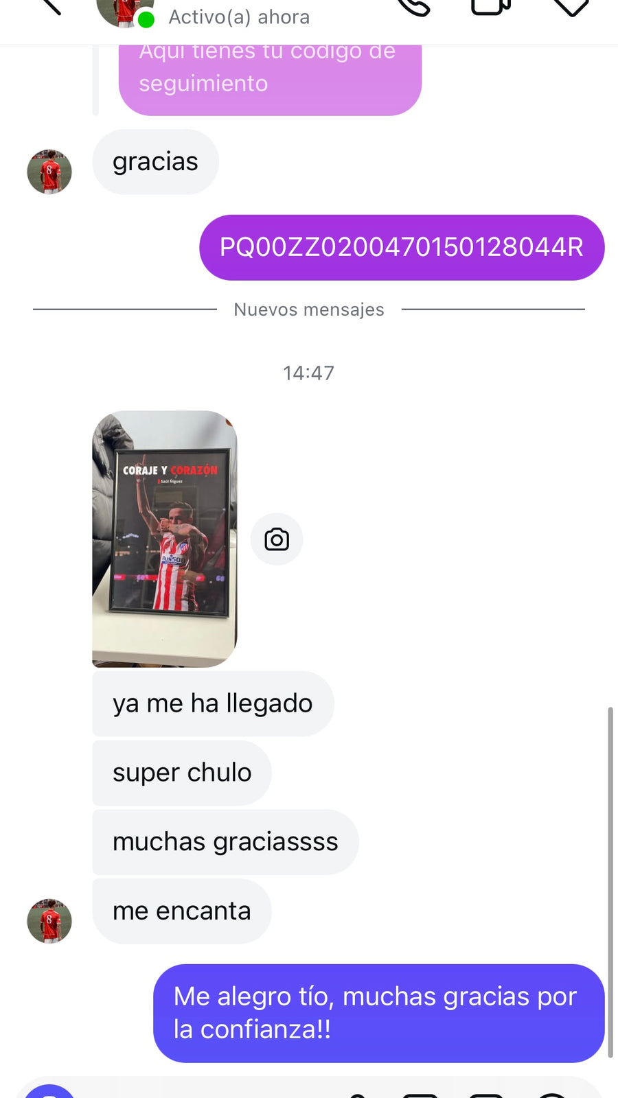 Captura de cliente satisfecho