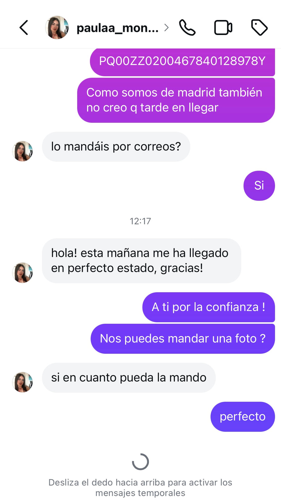 Captura de cliente satisfecho