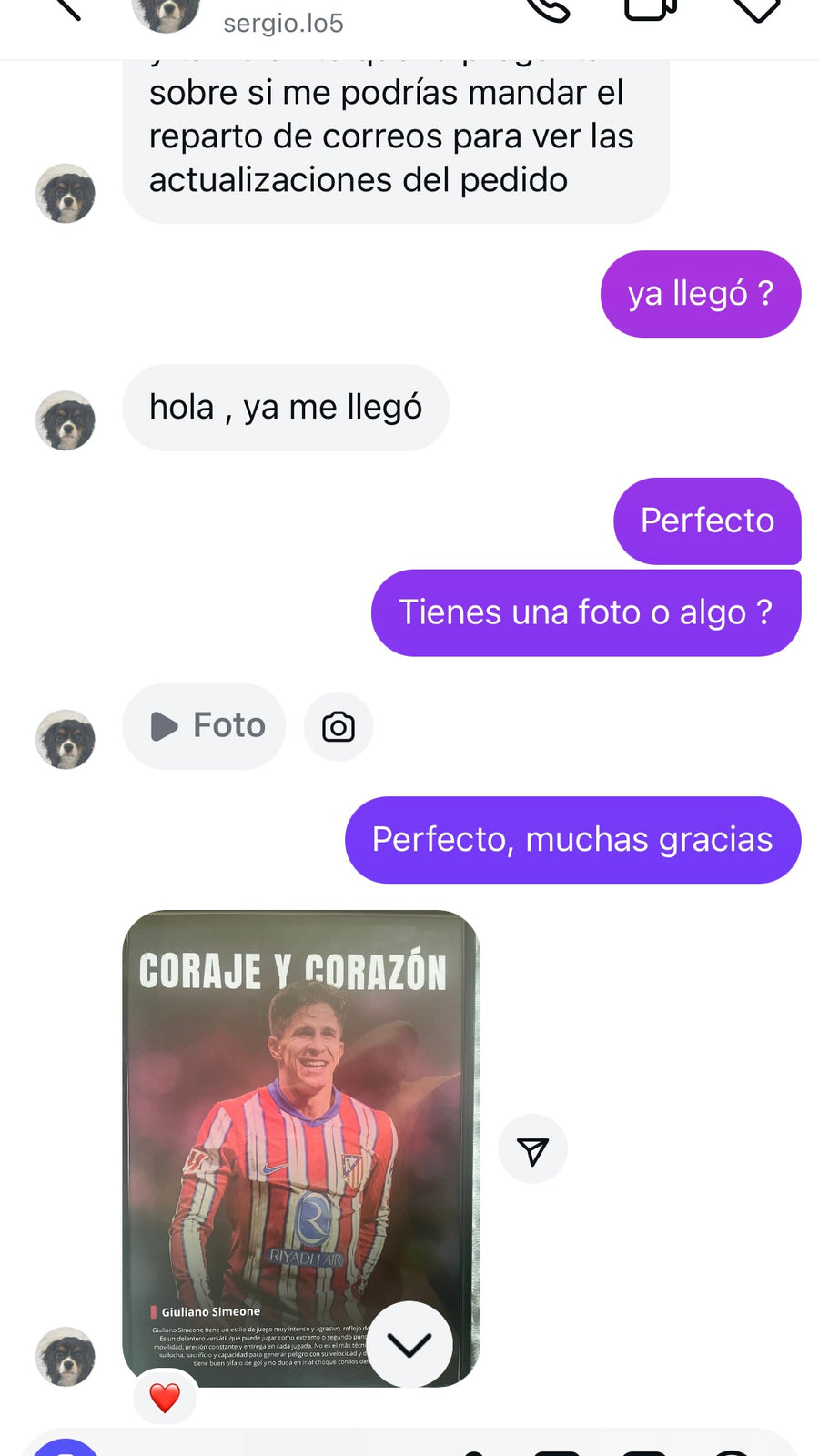 Captura de cliente satisfecho
