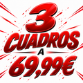 PACK 3 CUADROS TAMAÑO A3